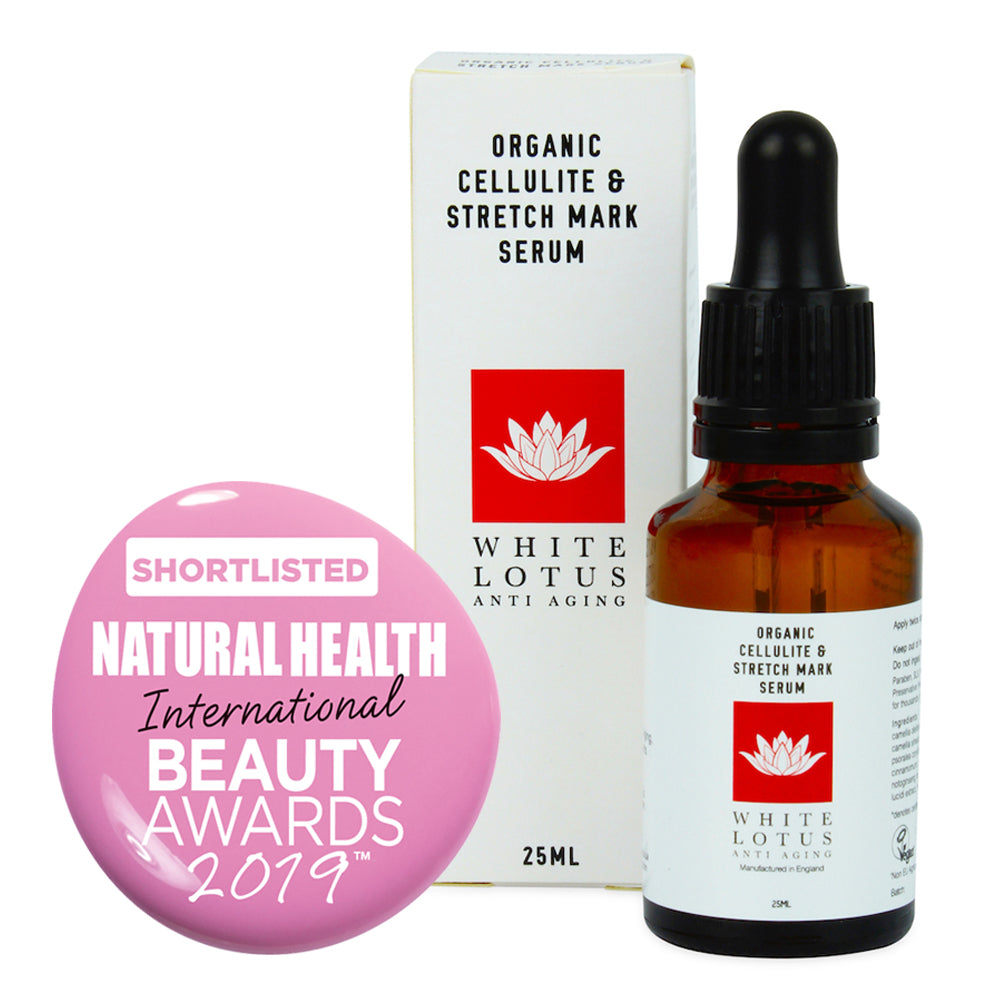 White Lotus Stretch Mark and Cellulite serum Shortlisted For Natural Beauty Award