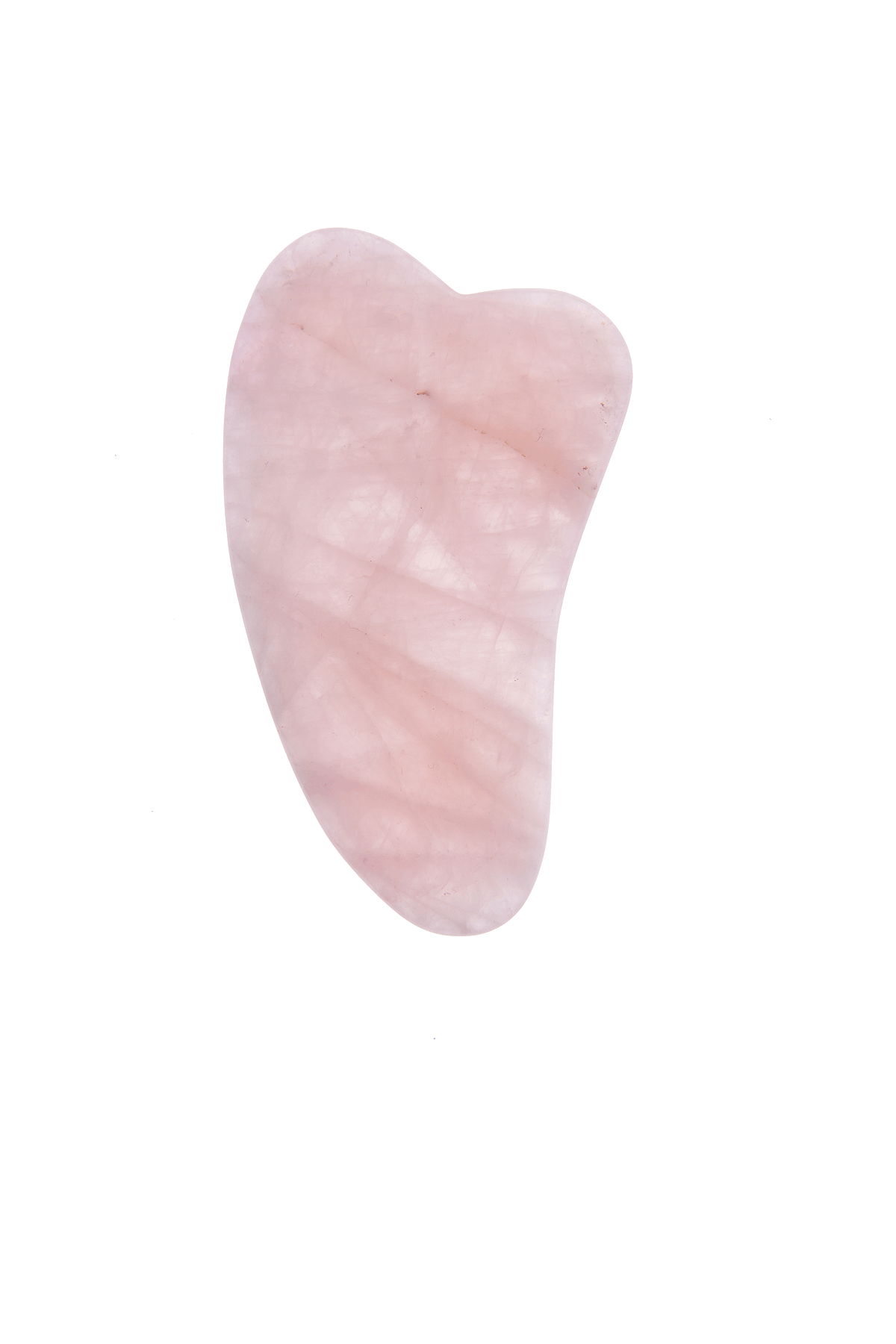 Rose Quartz Gua Sha Tool - Natural Chemical Free Crystal in a Signature Silk Lined Box