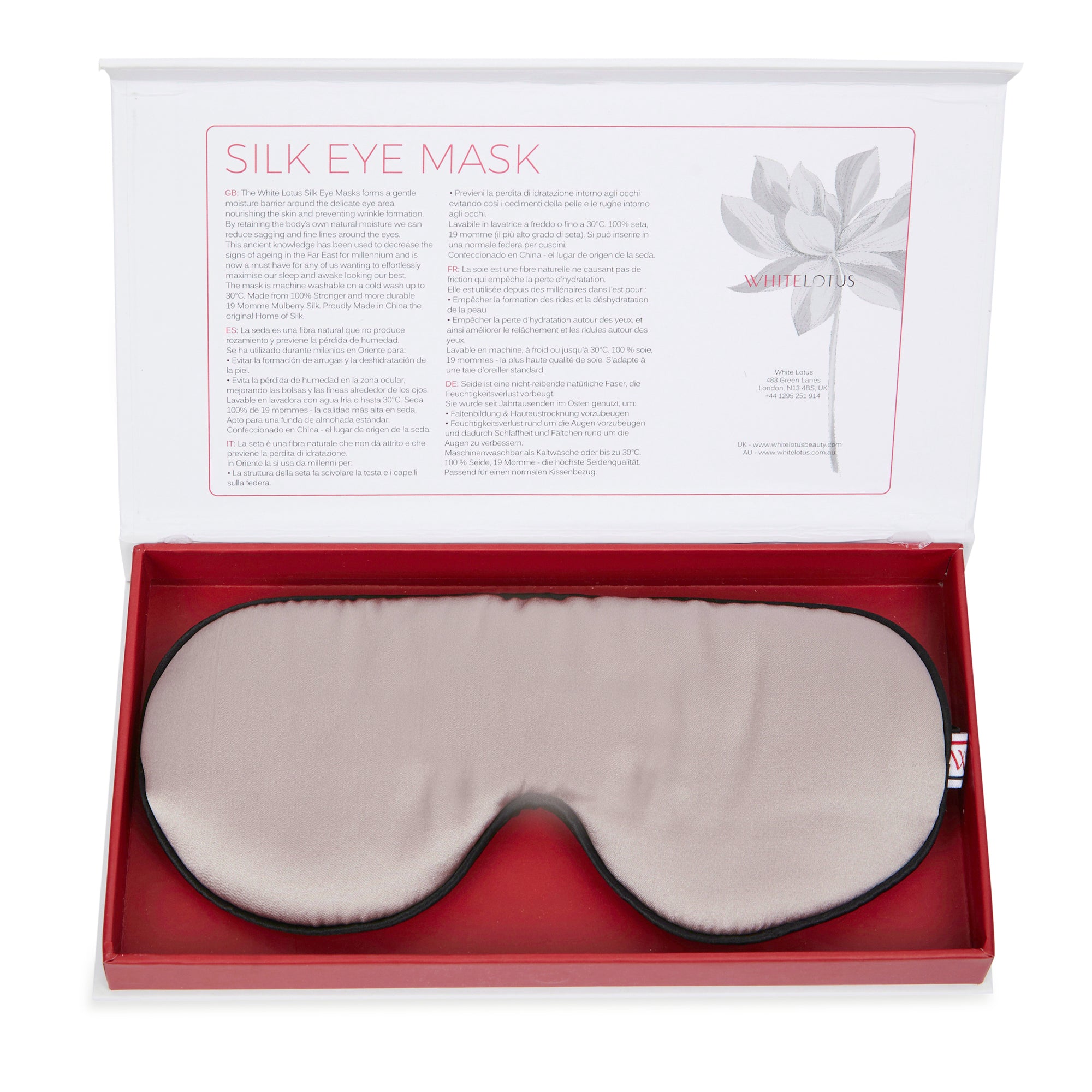 Pure Silk Eye Mask - Reduce Wrinkles While you sleep -