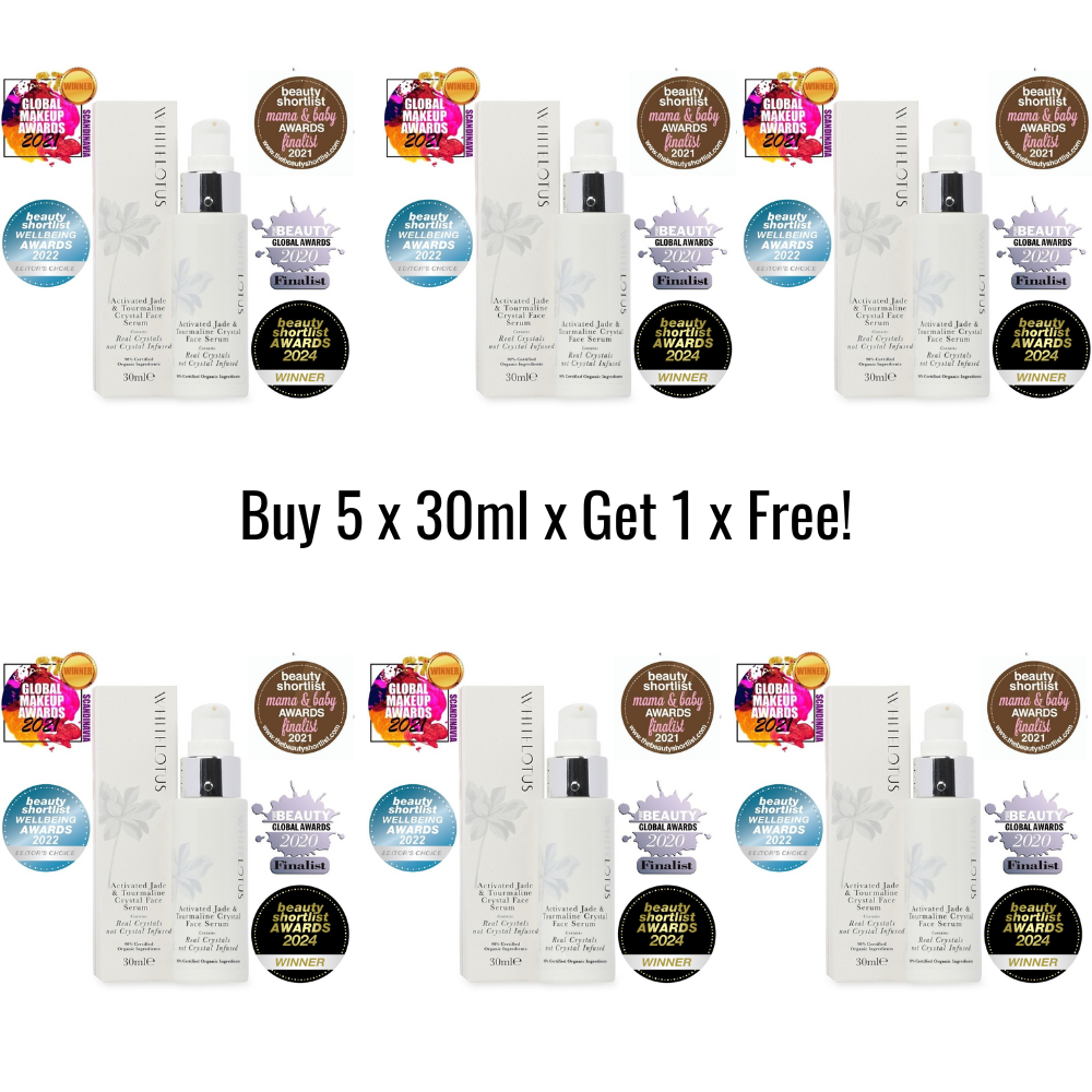 Activated Jade and Tourmaline Crystal Face serum 30mL