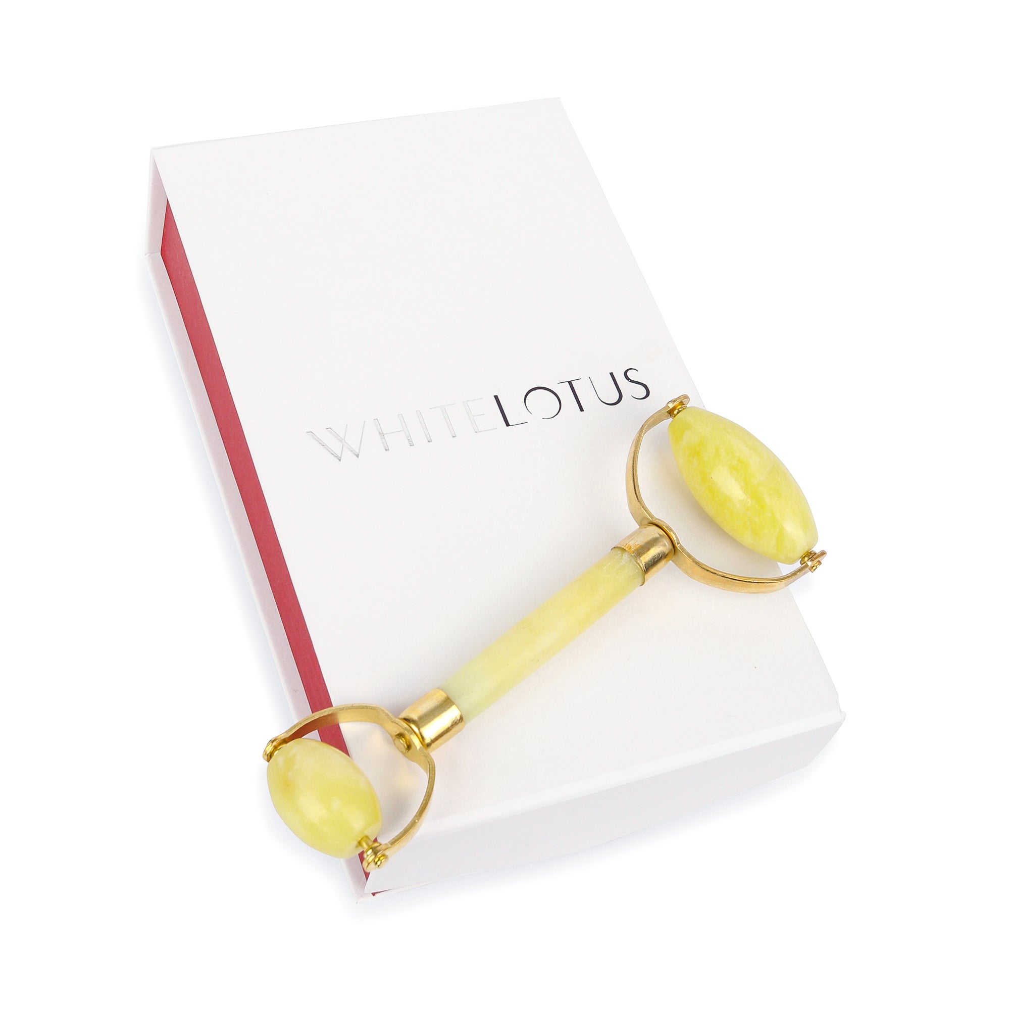 Natural Chemical Free Jade Crystal Roller in a silk lined Box -