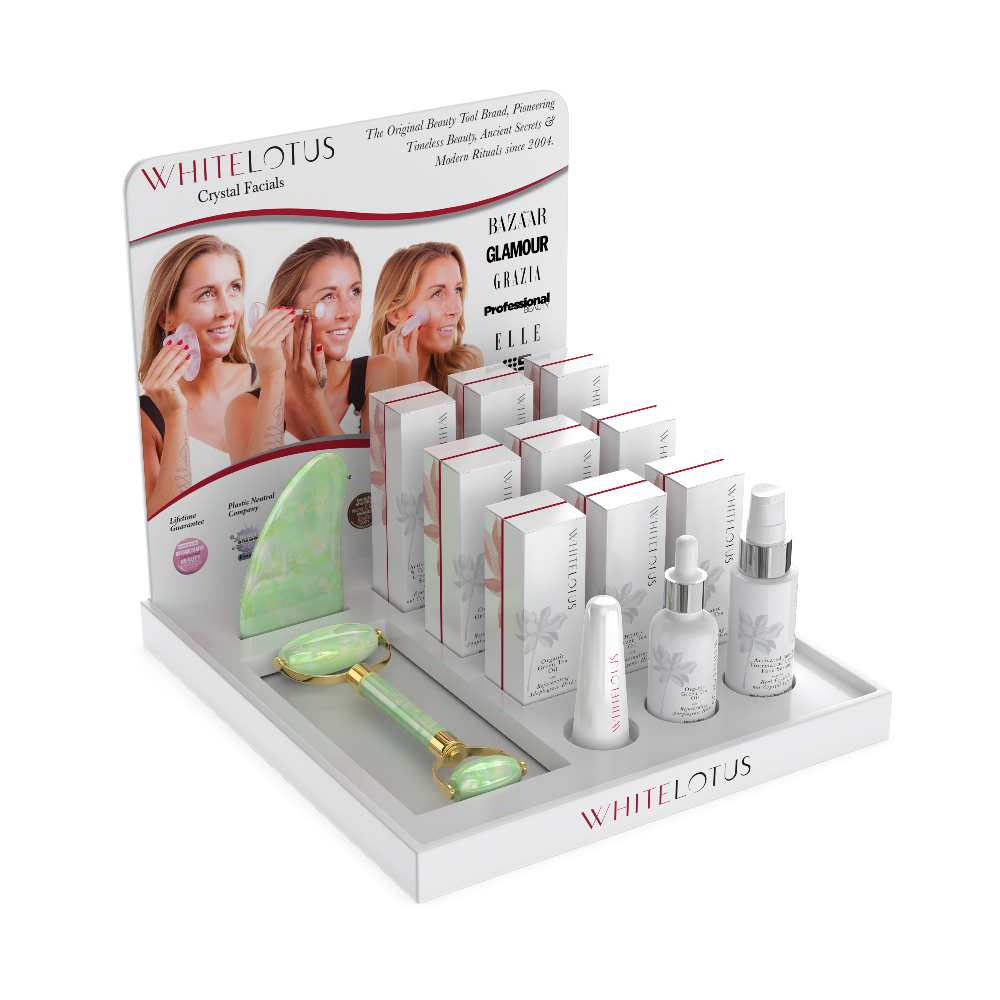 Crystal Facial Point Of Sale Display