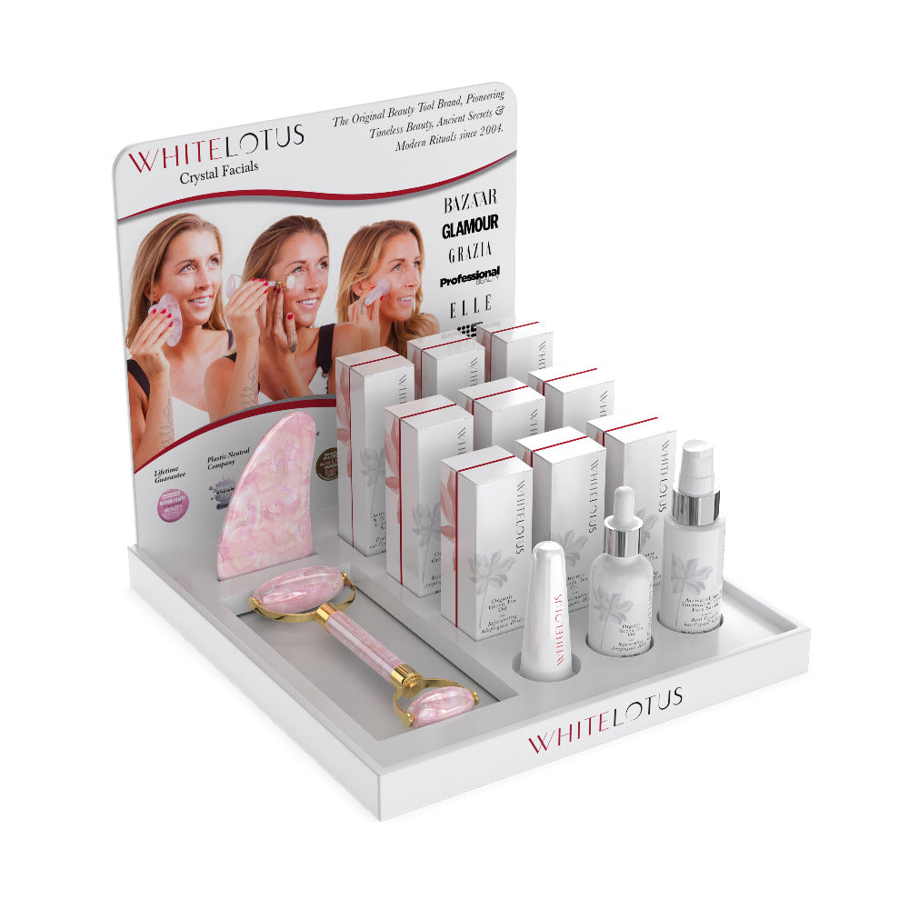 Crystal Facial Point Of Sale Display