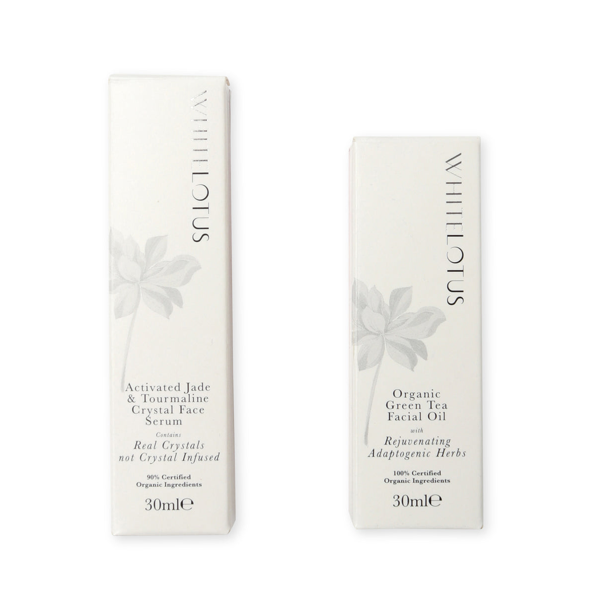 Activated Crystal Face Serum & Organic Green Tea Face Oil Bundle