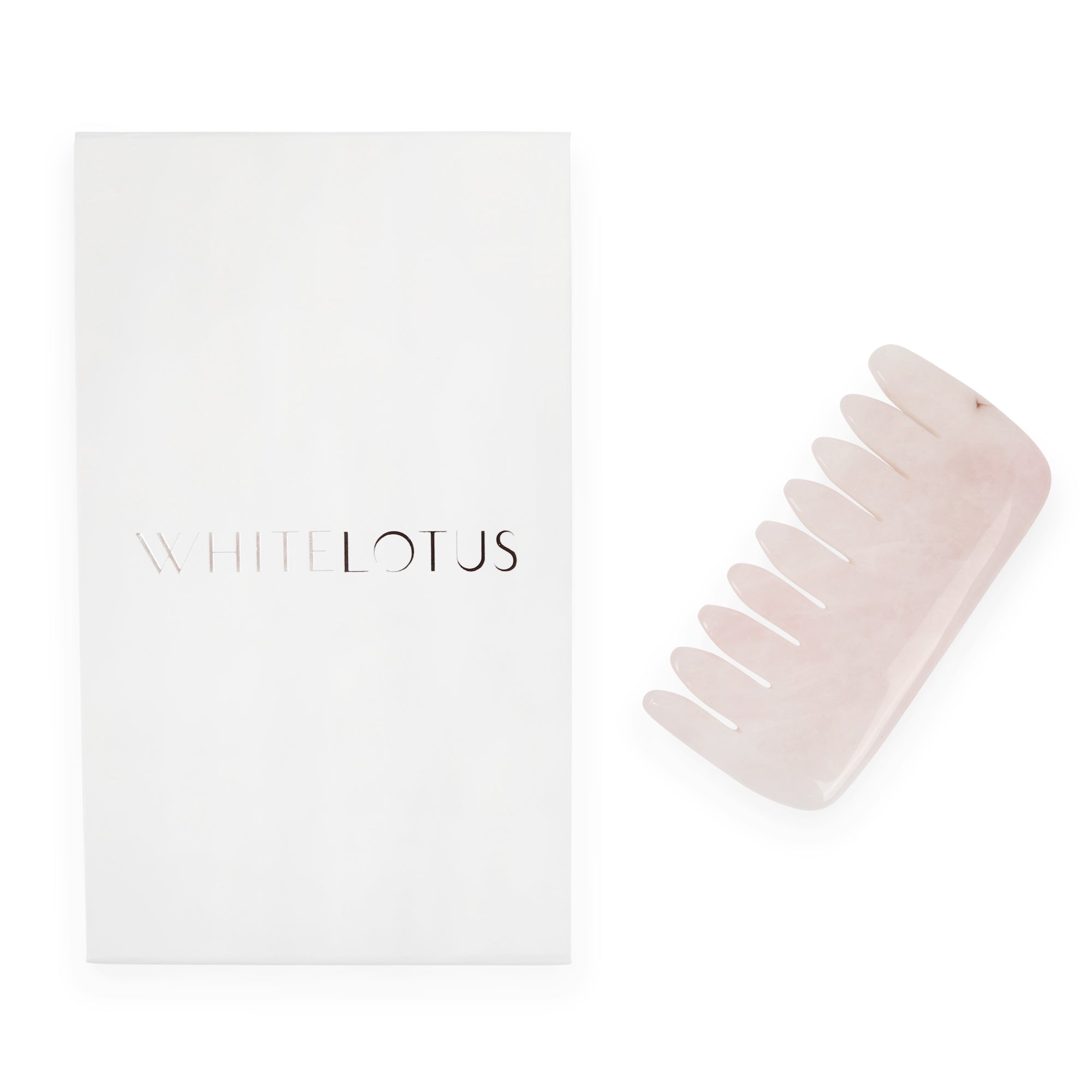 Rose Quartz Comb - Natural Chemical Free Crystal for Silky Luxurious Hair