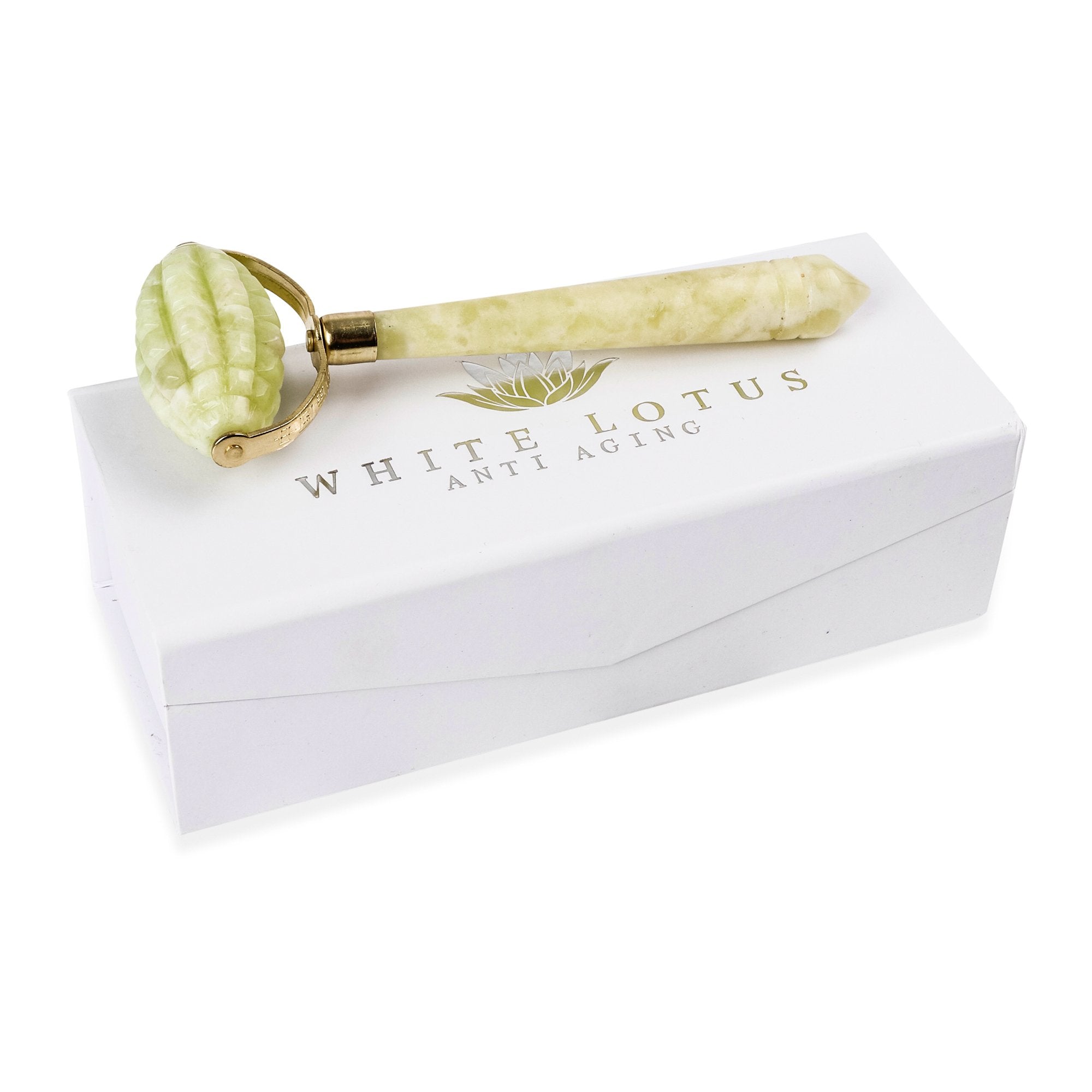 Intensive Jade Roller - Natural Chemical Free Crystal in a Signature Silk Lined Box