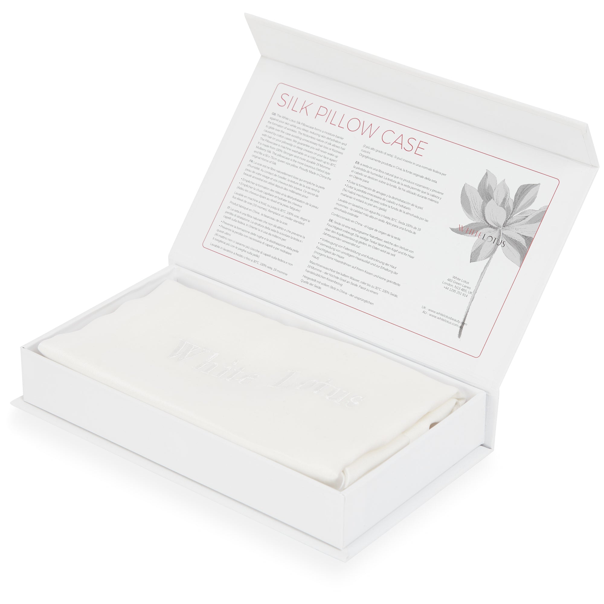 19 Momme Pure Silk Pillowcase - Reduces Wrinkles and Hair Loss