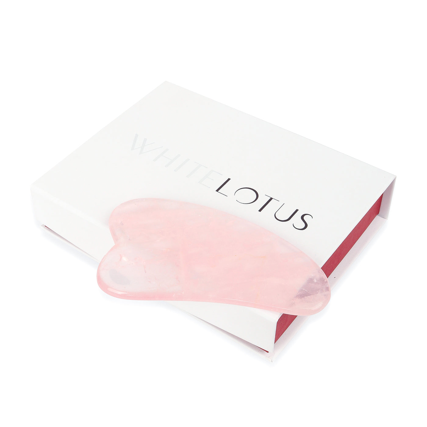 White Lotus Rose Quartz Gua Sha  White Lotus 