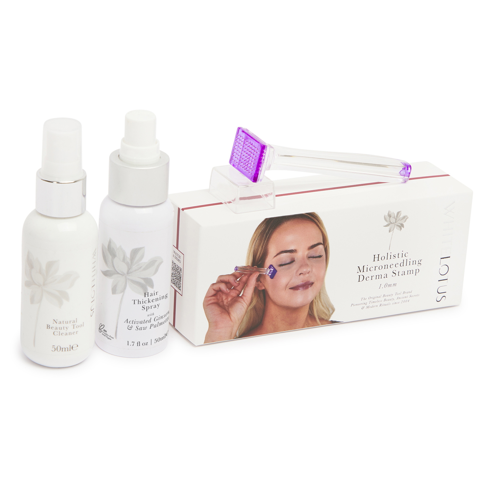 Hair Loss Skin Needling Kit - with Derma Stamp, Saw Palmetto & He Shou Wu