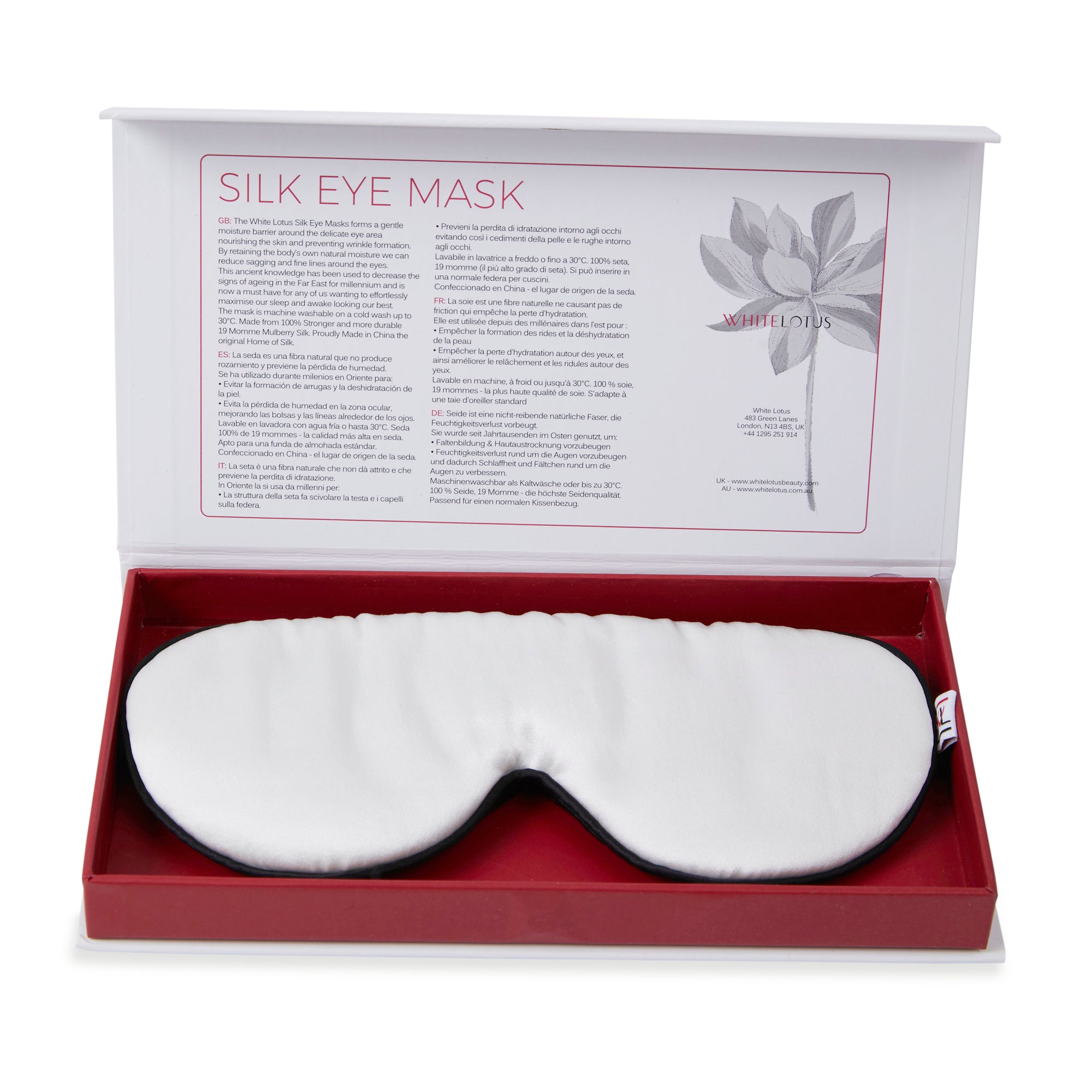 Pure Silk Eye Mask - Reduce Wrinkles While you sleep -