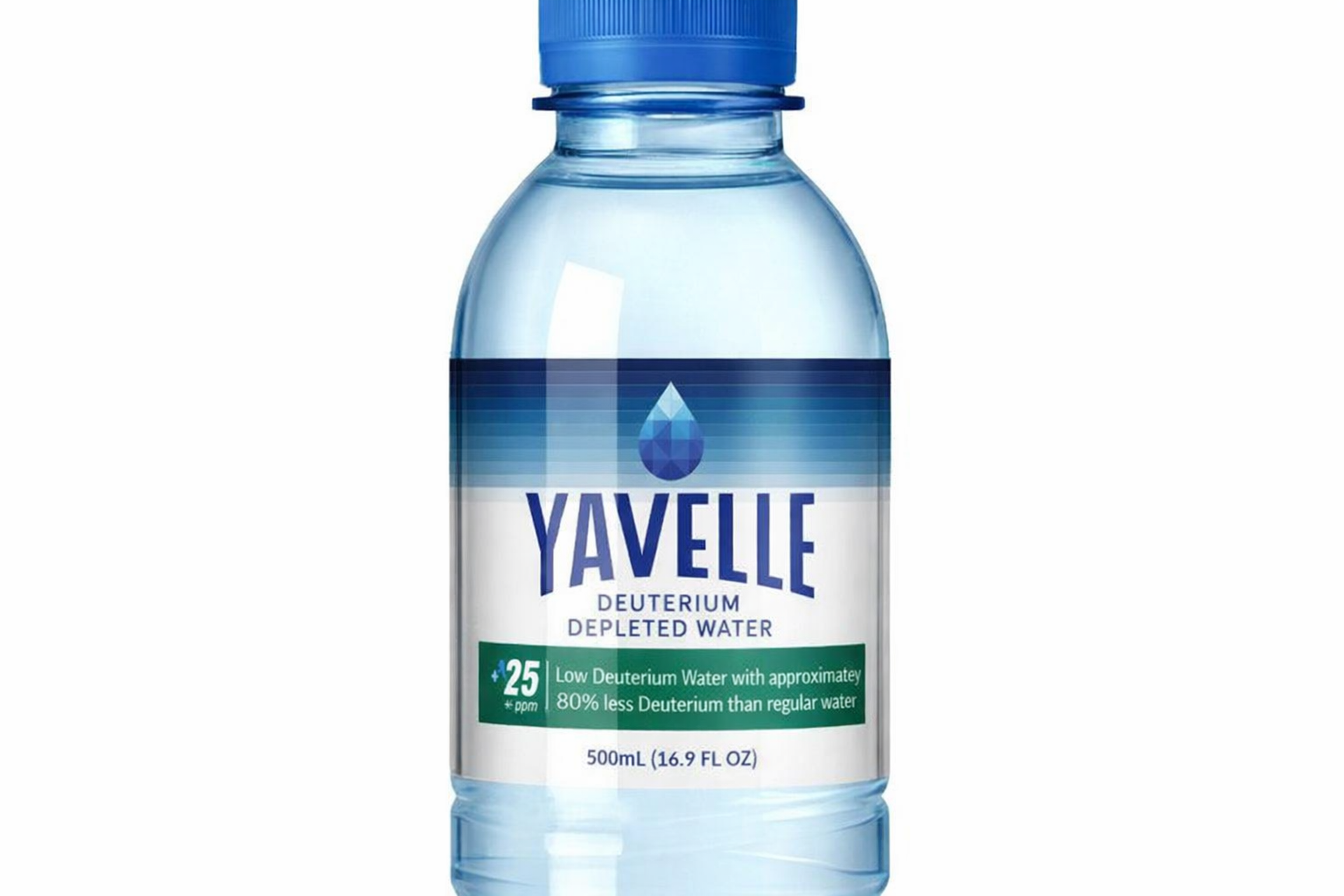 Yavelle Deuterium Depleted Water 25 ppm 500 mL 24 Pack