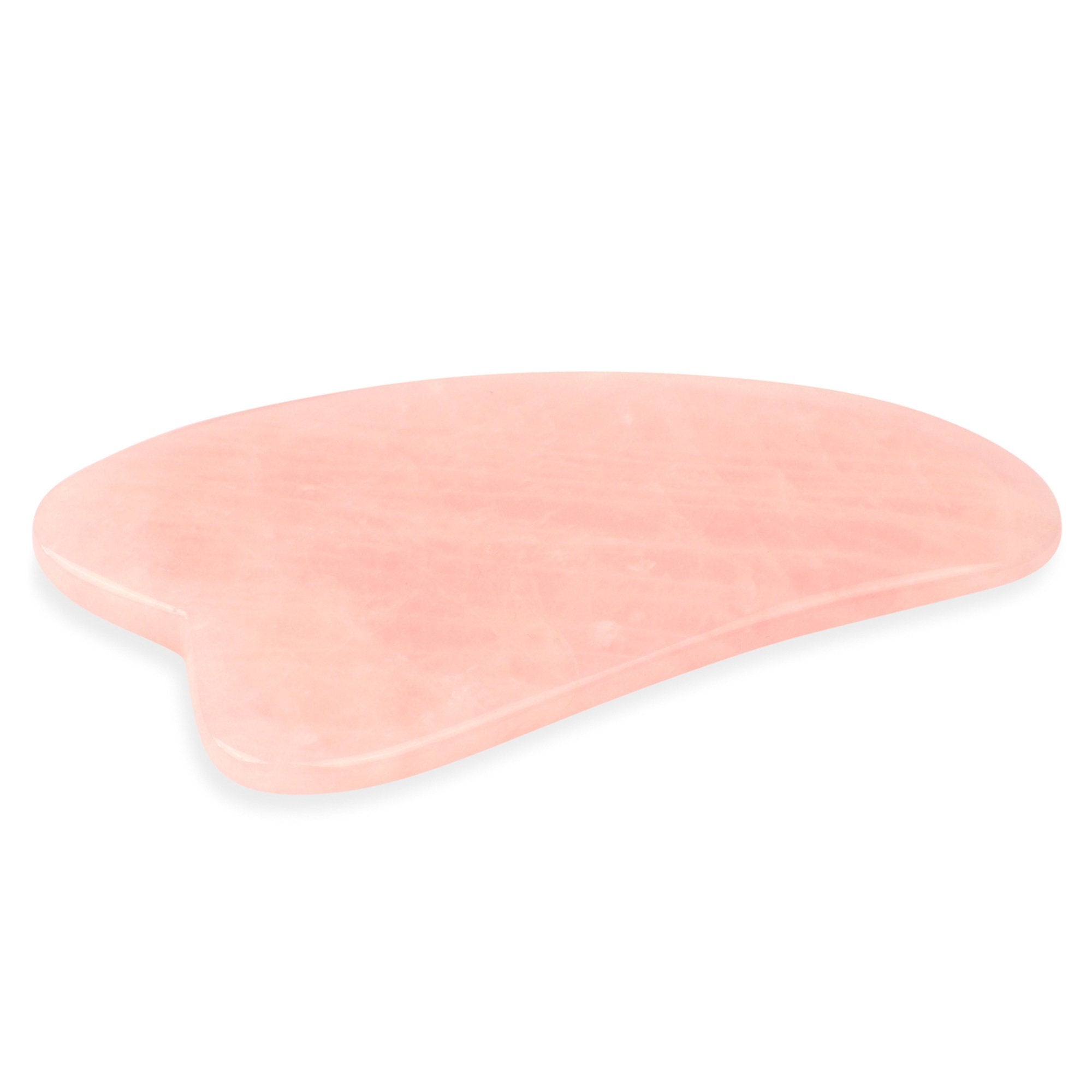 Rose Quartz Gua Sha Tool - Natural Chemical Free Crystal in a Signature Silk Lined Box