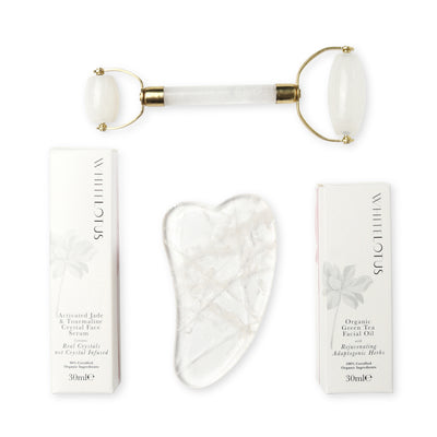 White Lotus clear quartz crystal facial  White Lotus 